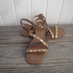 Michael Kors Brown Sandals With Ankle 